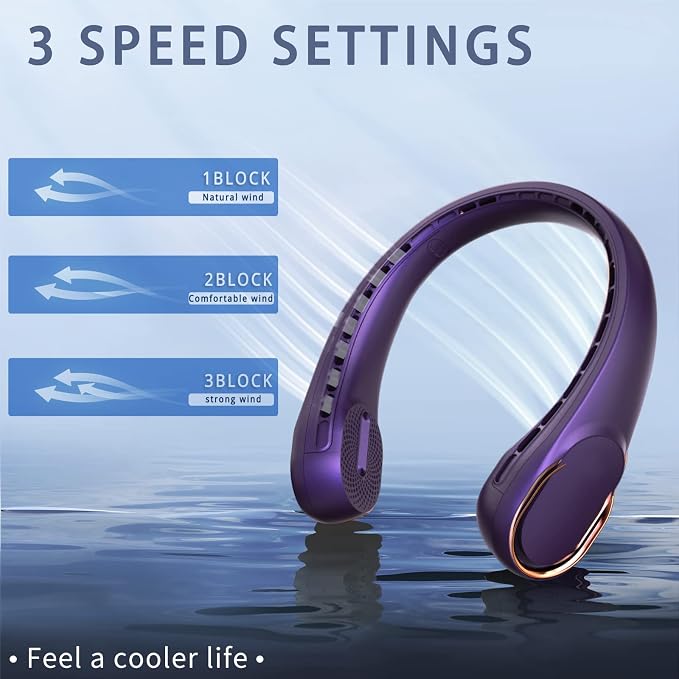 ASNUG Portable Neck Fan, Neck Fans - Image 3