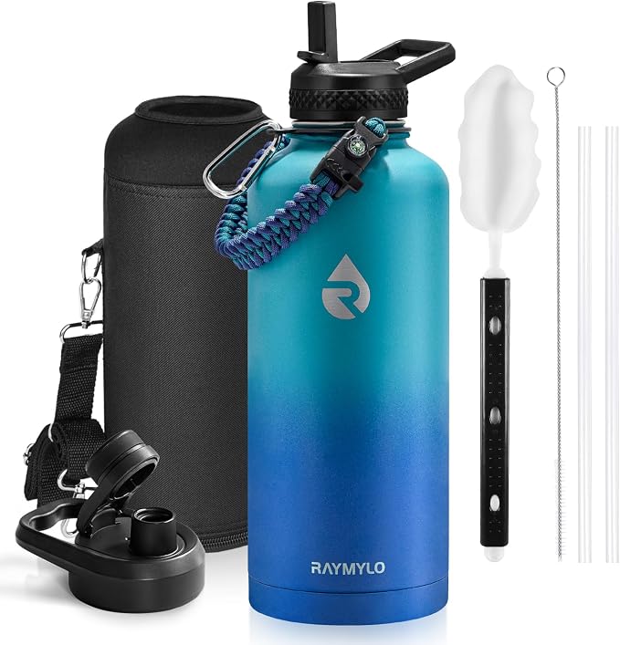 RAYMYLO Insulated Water Bottle 87 oz, Triple Wall Vacuum Stainless Steel by RAYMYLO