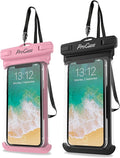 ProCase 2 Pack Waterproof Phone Pouch, Underwater Phone Case Up to 7", Dry Bag by ProCase