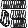 60PCS M8 Heavy Duty Carabiner Clip, 3Inch Snap Hook Quick Link Small Carabiner by XHAMXE