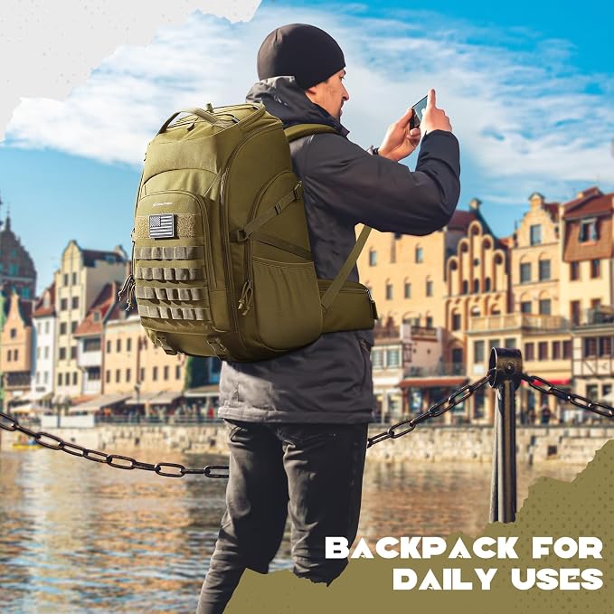 Maelstrom Tactical Backpack for Men, Water Resistant 40L Military Backpack - Image 8