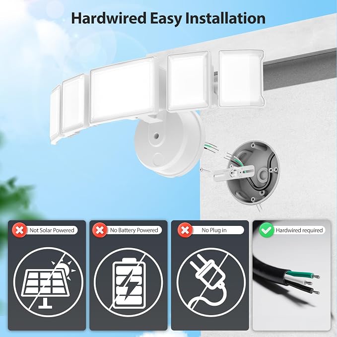 Olafus 180W Flood Lights Outdoor, 18000LM Super Bright Security Lights - Image 2