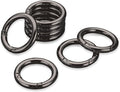 Gkeygo Key Ring Clip, 4/5 Inch Keychain Rings, 8 Pack Round Carabiner Clip by Gkeygo