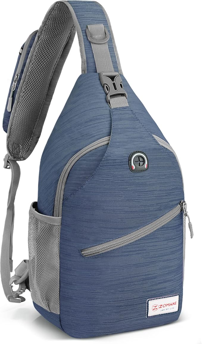 ZOMAKE Sling Bag, Small Crossbody Sling Backpack, Water Resistant Shoulder by ZOMAKE
