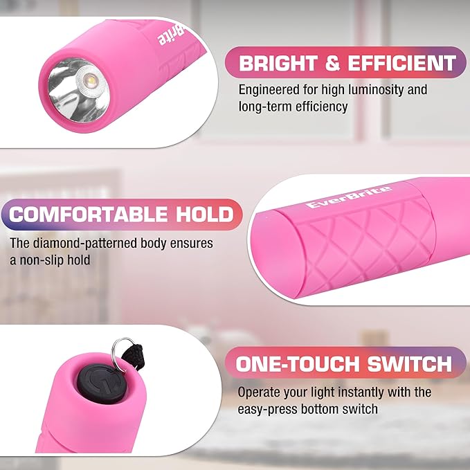 EverBrite Mini Flashlight 3-Pack, Small Flash Lights 9 AAA Batteries Included - Image 6