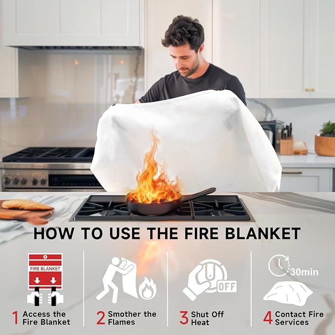 Fire Blanket Emergency for Home Kitchen - Image 4