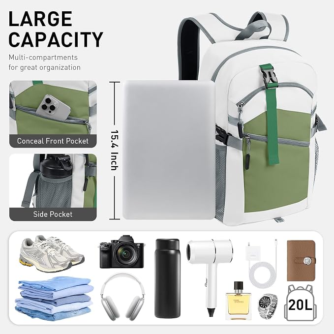 Small Hiking Backpack, 20L Lightweight Travel Daypack, Traveling and Outdoor - Image 2
