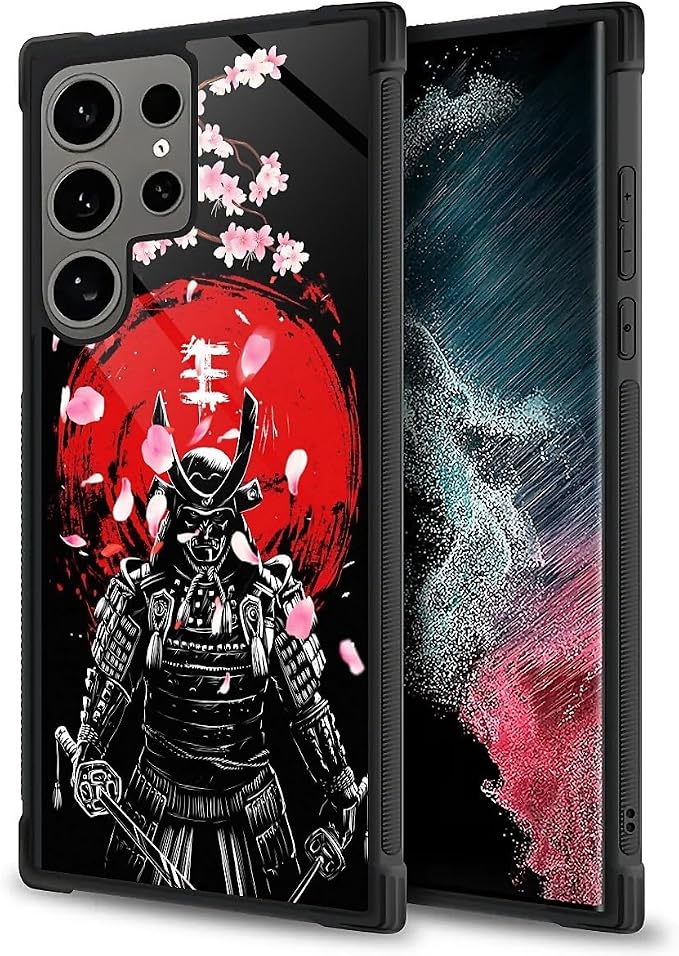 for Samsung Galaxy S24 Ultra Case, Sakura Japanese Samurai Pattern Graphic - Image 5