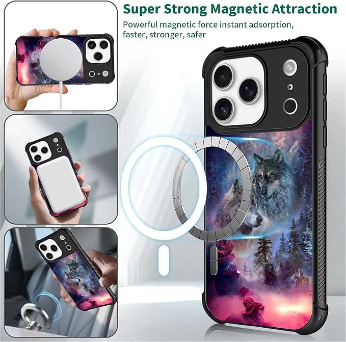 for iPhone 17 Pro Case, for MagSafe Graphic Design for Girl Boy Soft Silicone - Image 2
