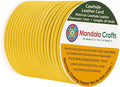 Mandala Crafts Round Genuine Yellow Leather Cord by MandalaCrafts
