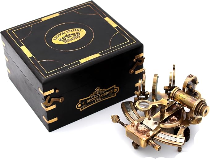 Handmade Astrolabe Brass Sextant inbuild Compass - Image 5
