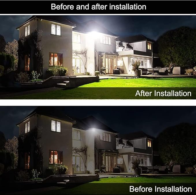 4Pack LED Flood Light Outdoor, 150W LED Work Light 15500lmwith 6FT US Plug - Image 4
