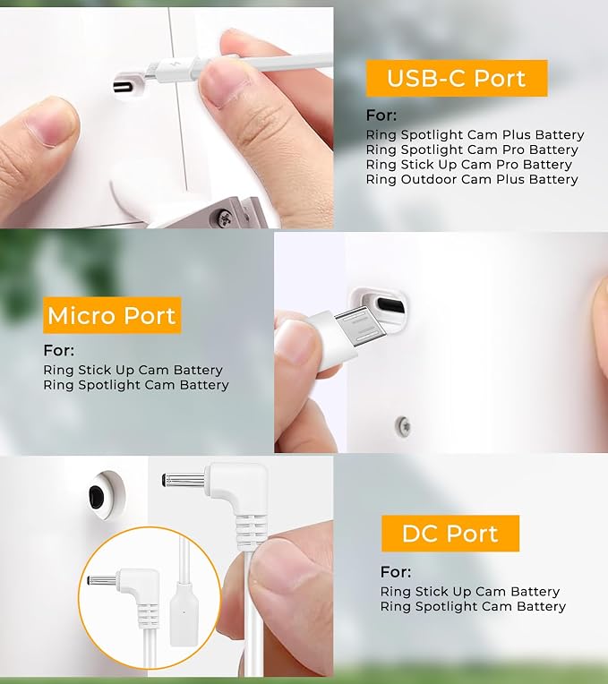 8W Solar Panel for Ring Camera, Solar Panel Charger Compatible - Image 5