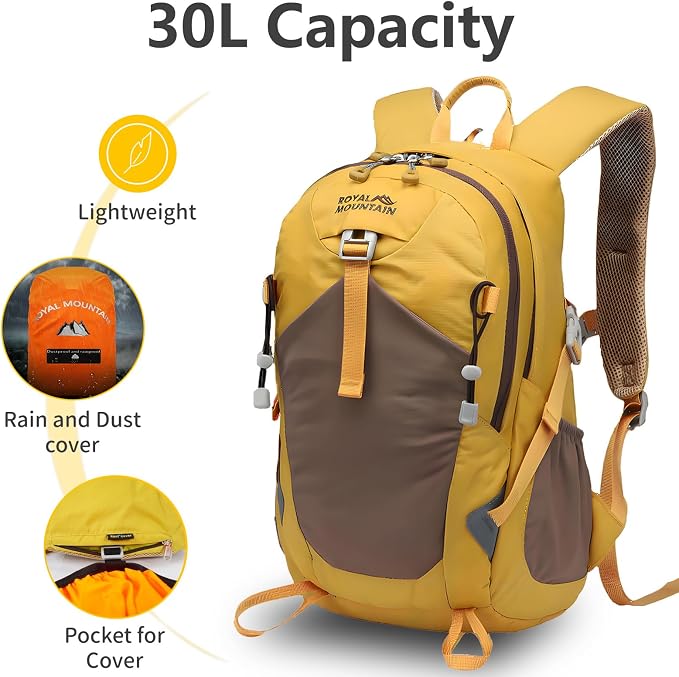 Hiking Backpack 30L Foldable Travel Daypack - Image 3