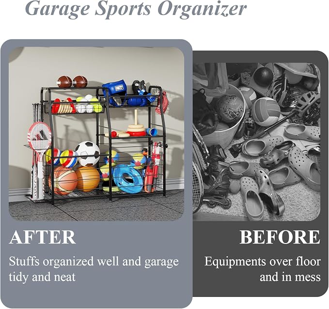 Garage Sports Equipment Organizer - Image 5