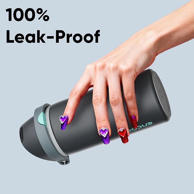 Insulated Water Bottle with Straw - Image 6