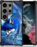 for Samsung Galaxy S24 Ultra Case, Snowy Mountain Fox Lake Pattern Graphic by FKBRCL4U