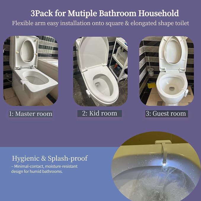 Chunace 3 Pack Toilet Night Lights - Image 5