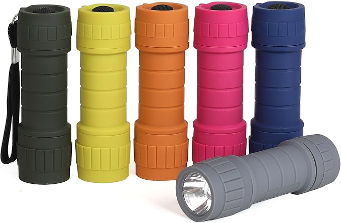 6-Pack Small Flashlights Set, Super Bright 100 Lumen LED Flashlight Pack by SEAMAGIC