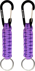 BRAVESHINE Paracord Keychain Carabiner Clip, D Ring Lanyard Hanger Stroller Hook by BRAVESHINE