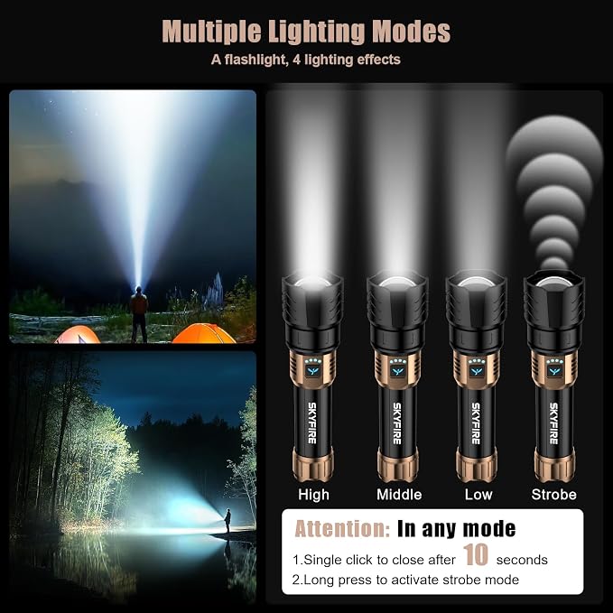 SKYFIRE LED Flashlights High Lumens - Image 6