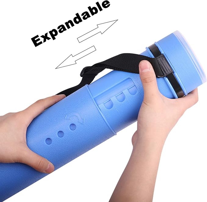 2-Pack Extendable Poster Tubes Expand from 24.5” to 40” - Image 3