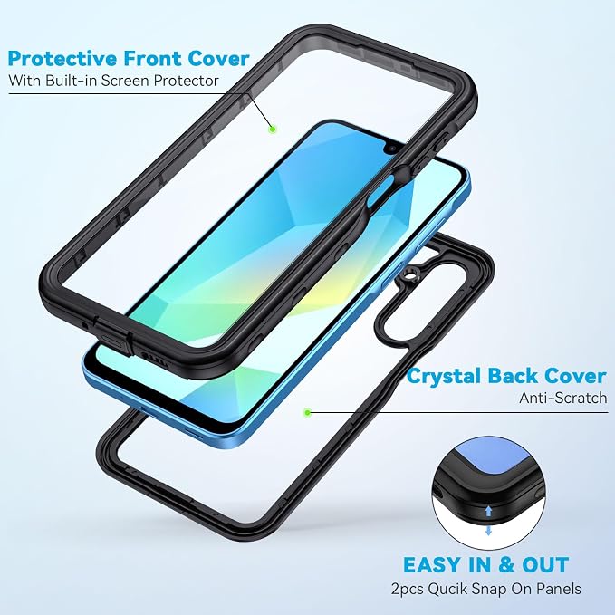 Lanhiem for Samsung Galaxy A16 5G Phone Case, IP68 Waterproof Dustproof - Image 3