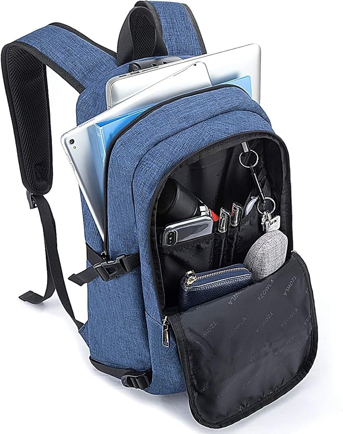 Tzowla Travel Laptop Backpack Water Resistant Anti-Theft Bag - Image 2