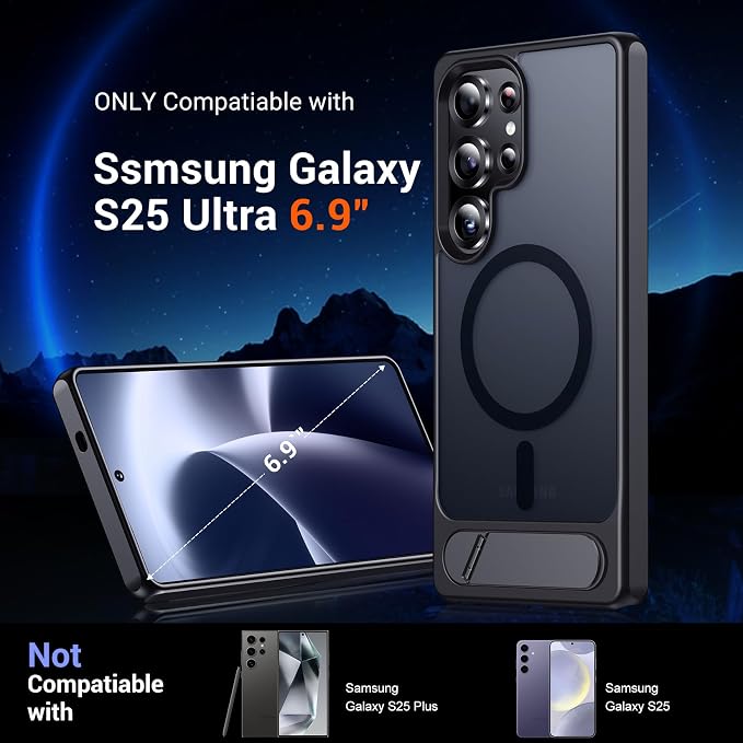 Temdan Designed for Samsung Galaxy S25 Ultra Case Magnetic, Slim Thin Phone - Image 7