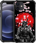 for iPhone 12 Mini Case, Sakura Japanese Samurai Pattern Graphic Design Girl by FKBRCL4U