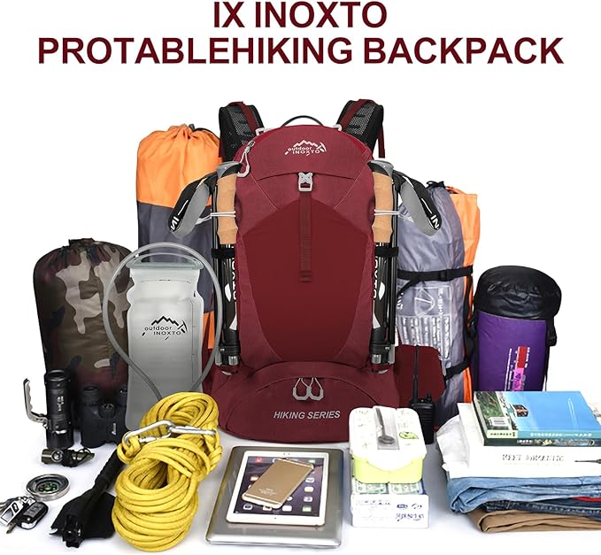IX INOXTO Hiking Backpack, 26L/40L Waterproof Hiking Daypack - Image 5
