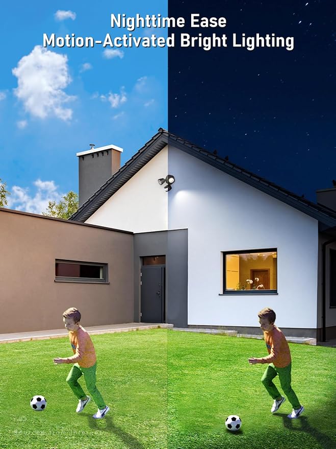 LEONLITE 25W LED Security Light Outdoor Motion Sensor, Motion Flood Lights - Image 4