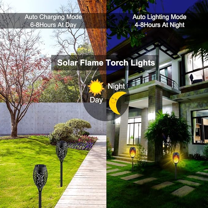 Kurifier Solar Lights Outdoor, Waterproof Solar Garden Light, Outdoor Solar - Image 2