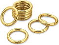 Gkeygo Key Ring Clip, 1 Inch Keychain Rings, 8 Pack Round Carabiner Clip by Gkeygo