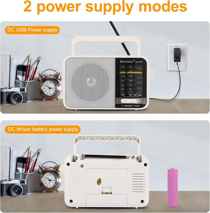 BAIJIALI AM FM SW Portable Radio - Image 4