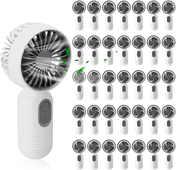 Rossesay 36 Pcs Mini Portable Fan Bulk Cute Handheld Lightweight Small Little by Rossesay