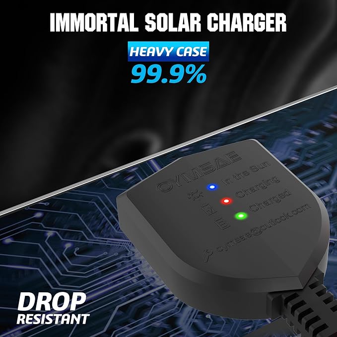 OYMSAE 12V Solar Battery Charger ，5W Waterproof Solar Battery Maintainer - Image 7
