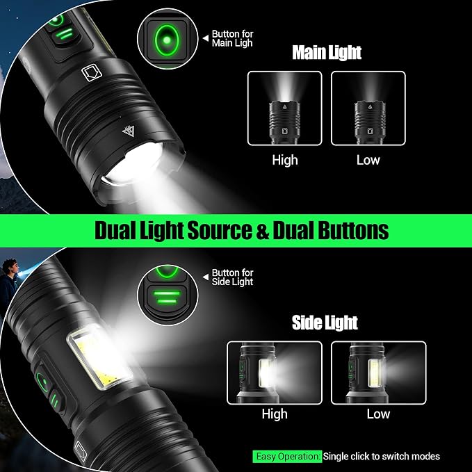 Rechargeable Flashlights High Lumens 100000 - Image 3