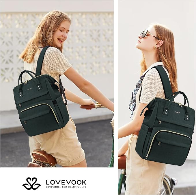 LOVEVOOK Laptop Backpack for Women, 15.6 Inch Professional Womens Travel - Image 7