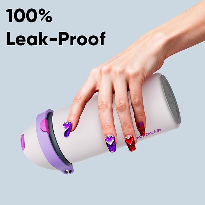 Insulated Water Bottle with Straw - Image 6