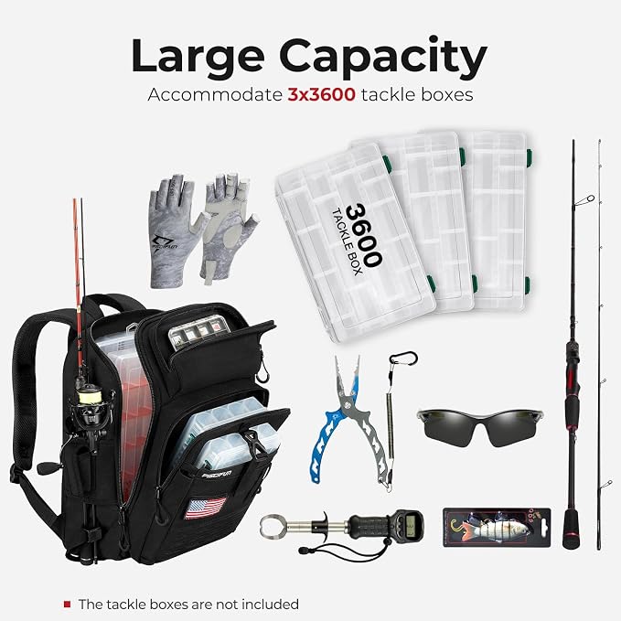 Piscifun Fishing Tackle Backpack - Image 5