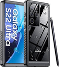 Temdan Designed for Samsung Galaxy S22 Ultra Case, Waterproof Built-in Lens & by Temdan