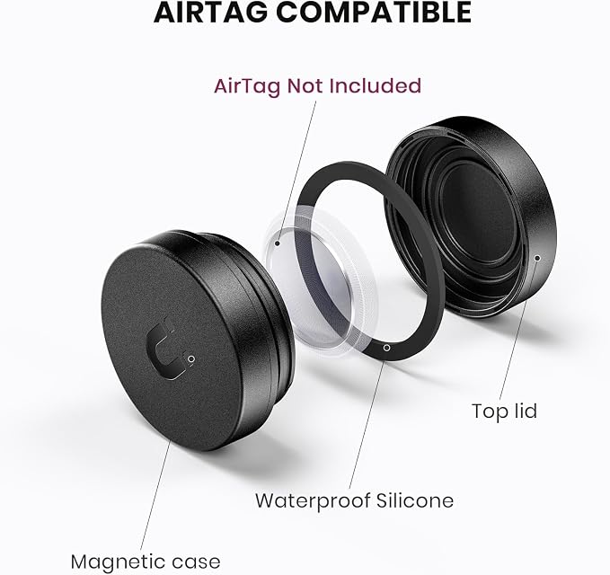 2 Pack Ultra Magnetic AirTag Holder | Waterproof | Shatterproof | Minimalist - Image 3