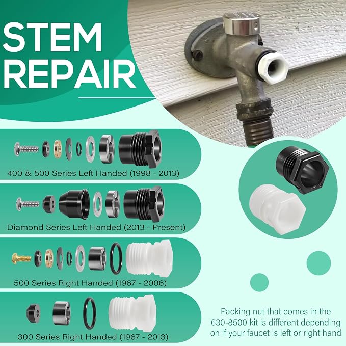 630-8500 Wall Hydrant Complete Service Repair Kit Replaces - Image 2