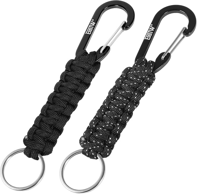 EOTW Paracord Keychain for Men Women Paracord Carabiner Backpack Keychain by EOTW