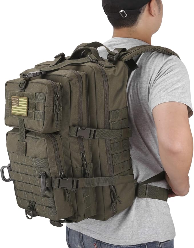 Hannibal Tactical MOLLE Assault Backpack, Tactical Backpack Military Army - Image 7