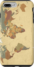 Globe Map Smartphone Cell Cover Gift World Map Pattern Phone Case by Unknown