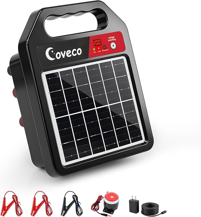 3in1 20Miles Solar Electric Fence Charger by Unknown