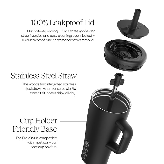 BrüMate Era 20 oz Tumbler with Handle and Straw | 100% Leakproof Insulated - Image 2