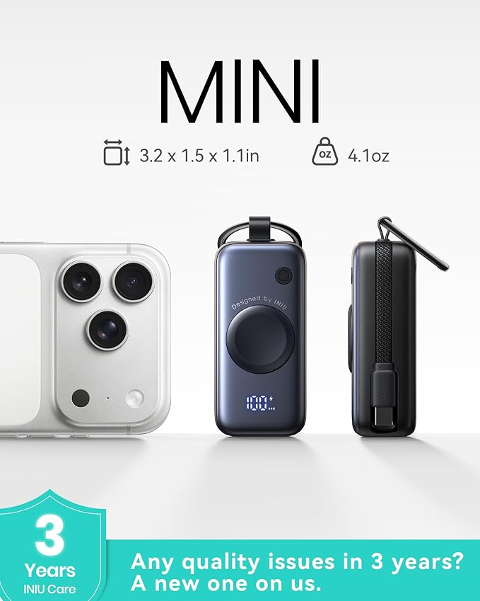 INIU 3-in-1 Portable Charger, 5000mAh Power Bank - Image 5